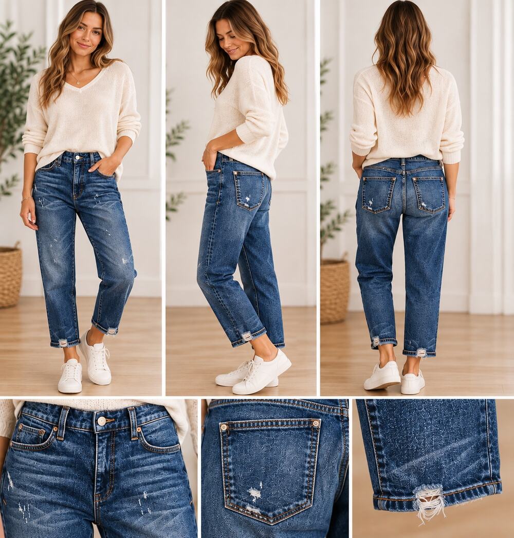 Pilcro Boyfriend Jeans 24P Fits 26/27 Waist Distressed Petite Anthropologie